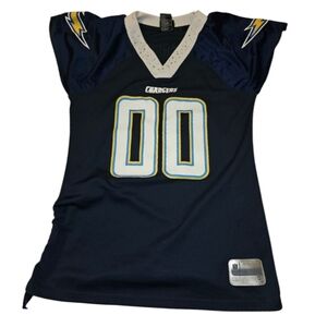 Chargers NFL Women's Team Field Flirt Fashion Jersey, navy blue size small